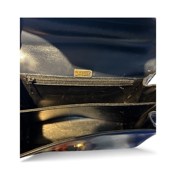 Vintage Bally Black Leather Top Handle Bag - Picture 9 of 12